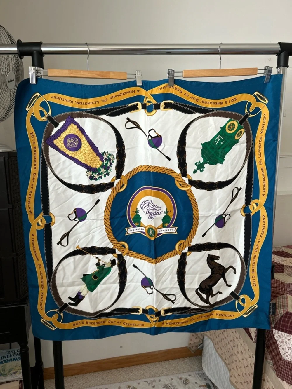 Breeders Cup Keeneland 2015 Horse Racing 100% Silk Scarf Kentucky Derby
